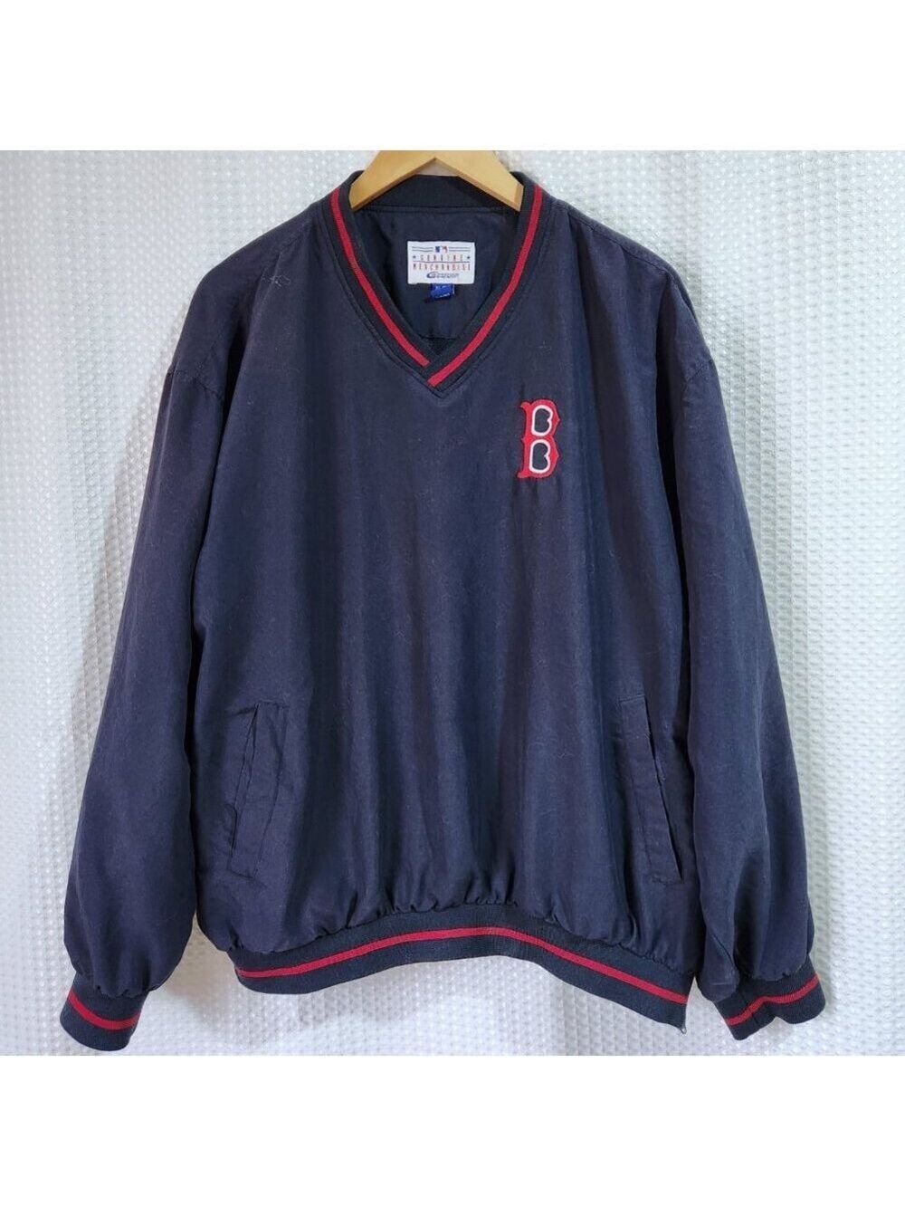 Boston Red Sox G‑III Windbreaker Pullover Jacket Men’s XL Navy MLB Embroidered